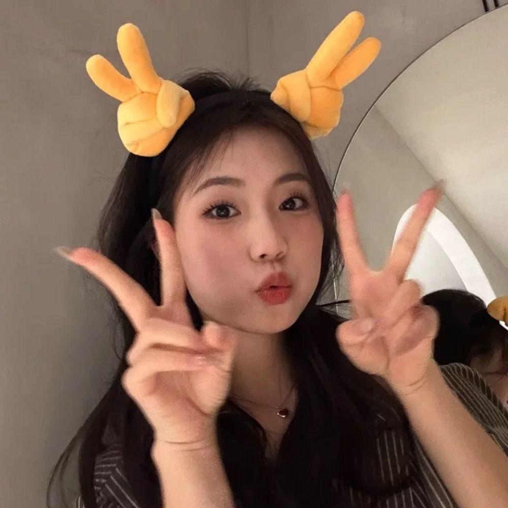 Plush Plush Hairband Hand Heart Cosplay Hair Hoop Simple Funny Gesture Headband Photo Pros Style A
Plush Plush Hairband Hand Heart Cosplay Hair Hoop Simple Funny Gesture Headband Photo Pros Style A