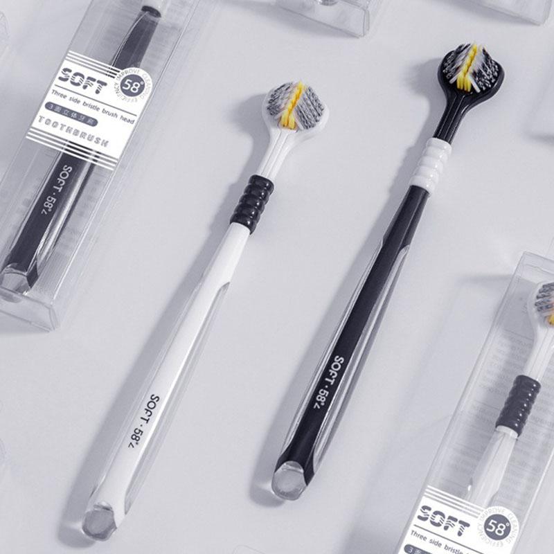 Three Sided Toothbrush With Independent Transparent Packaging Spiral Wire Adults Soft Bristled Toothbrush Home Couple Travel Set чёрный
Three Sided Toothbrush With Independent Transparent Packaging Spiral Wire Adults Soft Bristled Toothbrush Home Couple Travel Set чёрный
