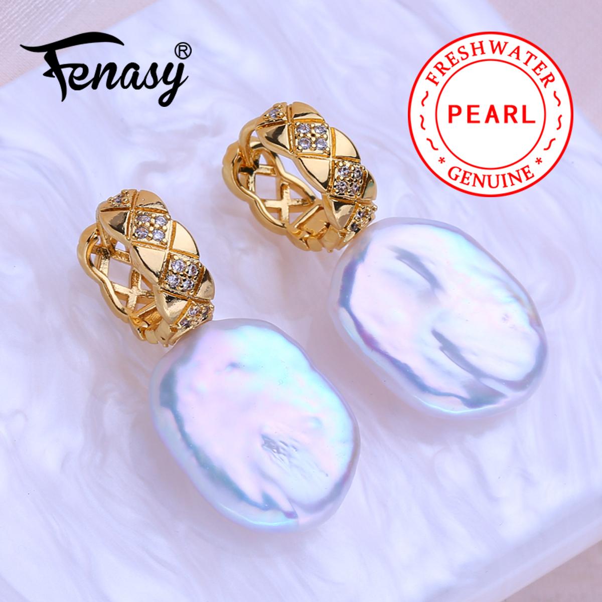 FENASY Натуральные пресноводные жемчужные серьги Модные барочные жемчужные серьги-кольца для женщин Подарок на день рождения Оптовая продажа
FENASY Натуральные пресноводные жемчужные серьги Модные барочные жемчужные серьги-кольца для женщин Подарок на день рождения Оптовая продажа