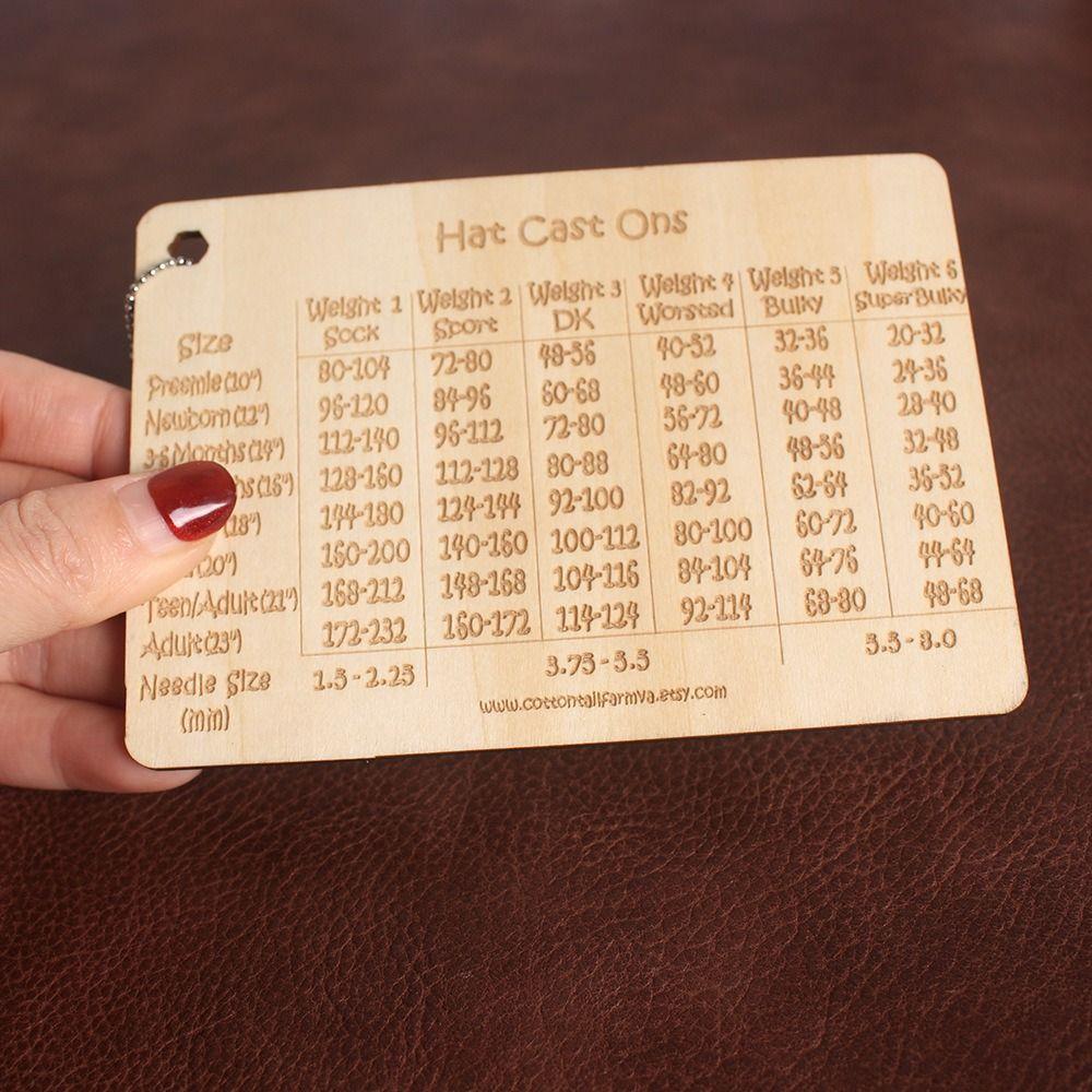 Wooden Hat Size Guide for Cast Numbers Efficient Knitting Gauge Tool Easy Stitch Calculator Woman
Wooden Hat Size Guide for Cast Numbers Efficient Knitting Gauge Tool Easy Stitch Calculator Woman