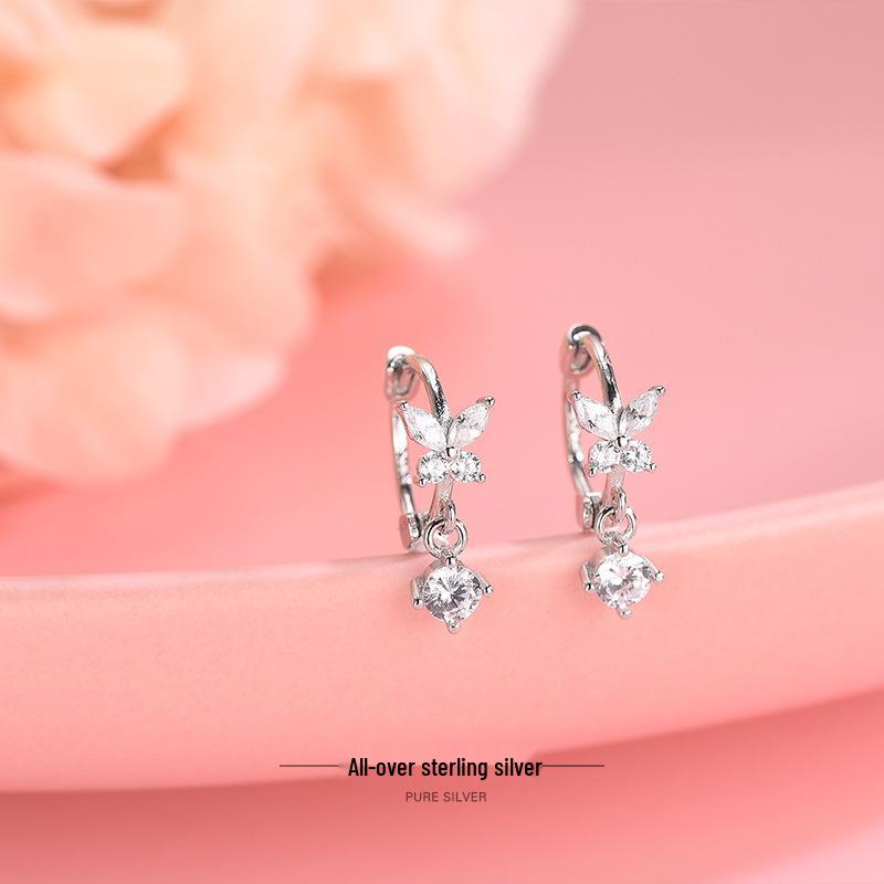 Banyan Tree S925 Silver Diamond Zircon Butterfly Tassel Earrings for Women - Japanese & Korean Style S925 Silver
Banyan Tree S925 Silver Diamond Zircon Butterfly Tassel Earrings for Women - Japanese & Korean Style S925 Silver