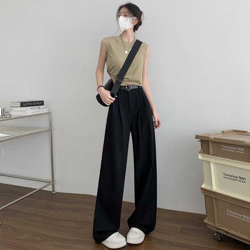 Белые широкие брюки для женщин с драпировкой, прямые повседневные брюки из денима, корейские узкие и универсальные брюки в пол с высокой талией XL чёрный
Белые широкие брюки для женщин с драпировкой, прямые повседневные брюки из денима, корейские узкие и универсальные брюки в пол с высокой талией XL чёрный