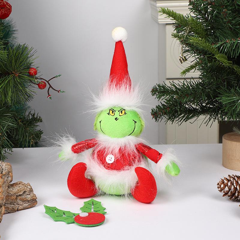 Grinch Telescopic Standing Doll Christmas Ornament - Green Fur Monster Elf Figurine
Grinch Telescopic Standing Doll Christmas Ornament - Green Fur Monster Elf Figurine