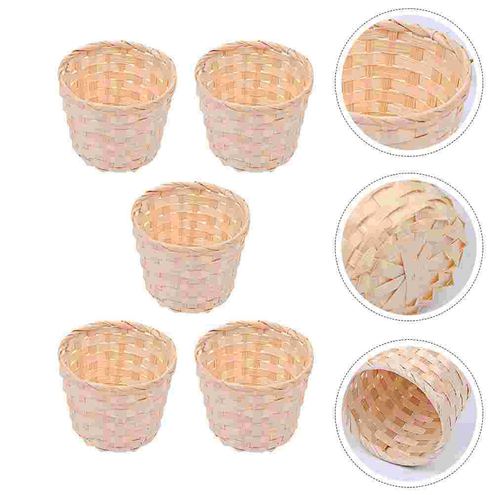 5Pcs Large Bamboo Basket Woven Storage Container Home ganization Fruit Bowl Food Tray Picnic Rattan Storage Baskets Home 7.5X6CM
5Pcs Large Bamboo Basket Woven Storage Container Home ganization Fruit Bowl Food Tray Picnic Rattan Storage Baskets Home 7.5X6CM
