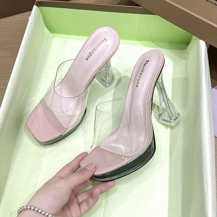 Fashion Square Head Women s Shoes 13CM Transparent Platform High-Heeled Slippers Simple Elegant Party Sandals 2025 Summer New 43
Fashion Square Head Women s Shoes 13CM Transparent Platform High-Heeled Slippers Simple Elegant Party Sandals 2025 Summer New 43