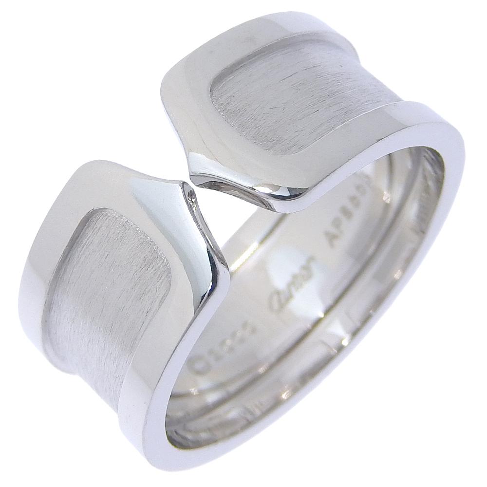CARTIER C2 Ring K18 white gold #10.9(US Size) 13.8g mens Used
CARTIER C2 Ring K18 white gold #10.9(US Size) 13.8g mens Used