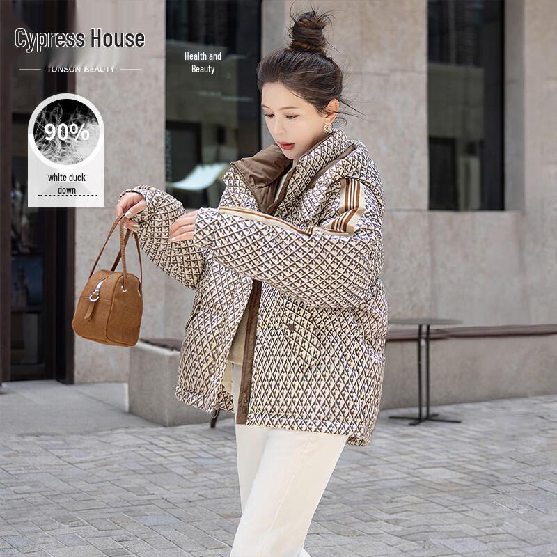 Sibaishe Women s College Style Hooded Plaid Down Jacket L
Sibaishe Women s College Style Hooded Plaid Down Jacket L