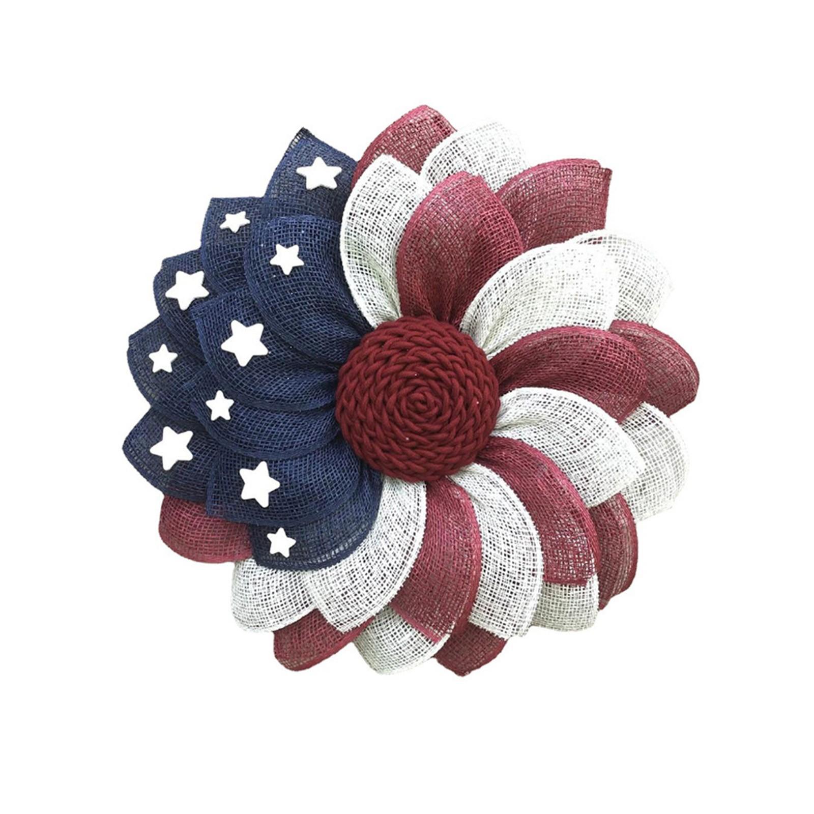 Венок ко Дню независимости США, патриотический венок с американским флагом, украшение входной двери One Size
Венок ко Дню независимости США, патриотический венок с американским флагом, украшение входной двери One Size