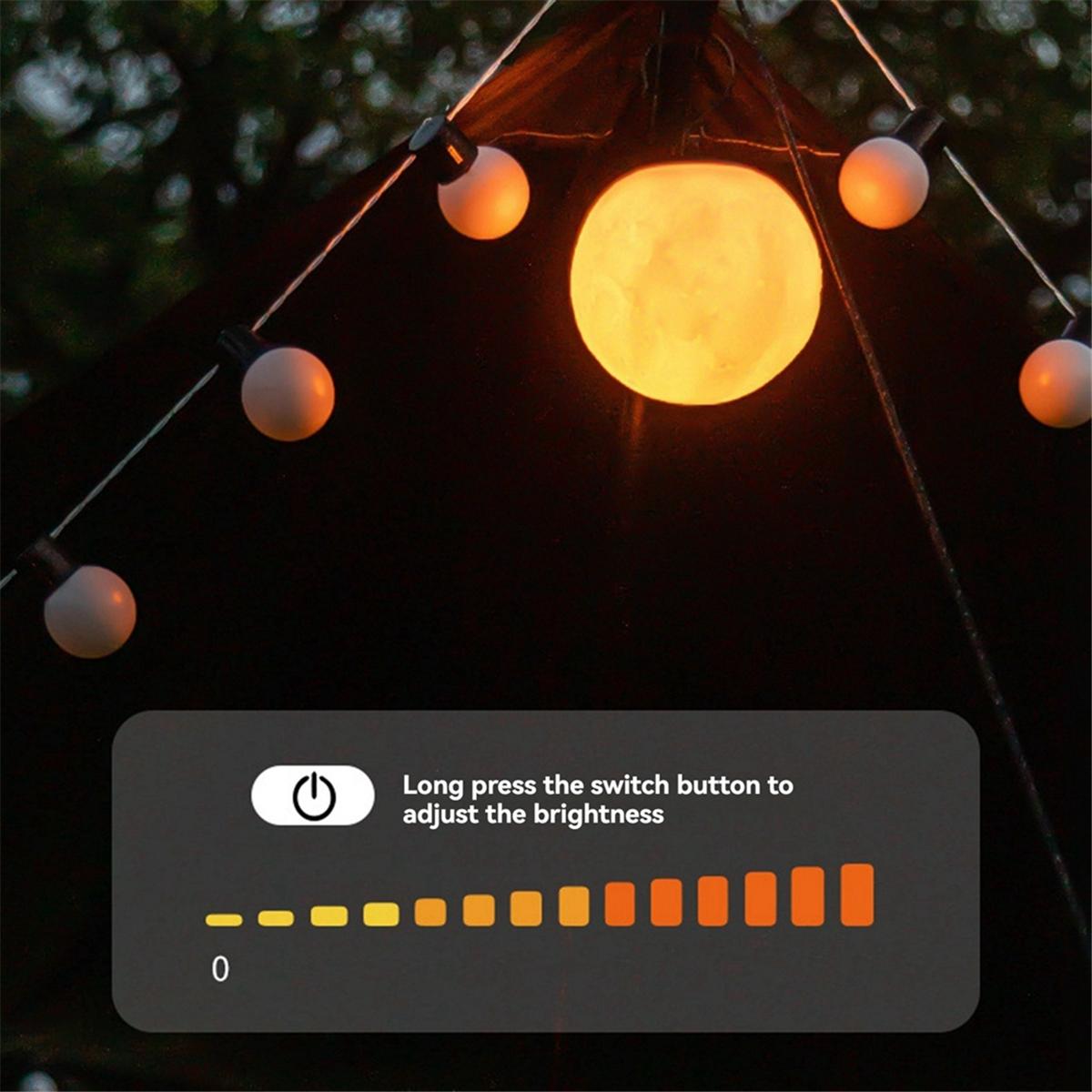BAAU Outdoor LED Camping Light Waterproof Light Hanging Moonlight Garden Decorative Light Tent Camping Pendant Light NONE
BAAU Outdoor LED Camping Light Waterproof Light Hanging Moonlight Garden Decorative Light Tent Camping Pendant Light NONE