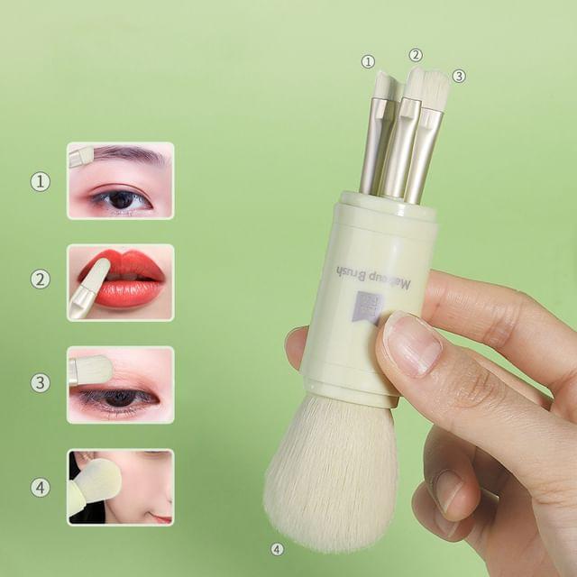 Violeta - Portable 4 in 1 Retractable Makeup Brush Light Green
Violeta - Portable 4 in 1 Retractable Makeup Brush Light Green