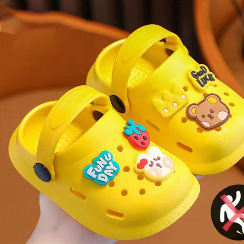 Летние детские тапочки, милые и мультяшные противоскользящие сабо с закрытым носком для мальчиков, девочек, младенцев и детей всех размеров 30-31 жёлтый
Летние детские тапочки, милые и мультяшные противоскользящие сабо с закрытым носком для мальчиков, девочек, младенцев и детей всех размеров 30-31 жёлтый