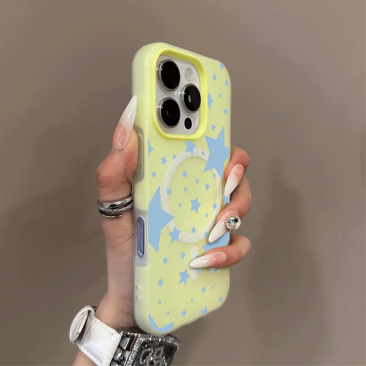 Jelly Two-in-One Magnetic Phone Case for Apple 17 Pro - Gray Stars, Compatible with Models 13-17. Matte Finish. iPhone 15 Plus
Jelly Two-in-One Magnetic Phone Case for Apple 17 Pro - Gray Stars, Compatible with Models 13-17. Matte Finish. iPhone 15 Plus