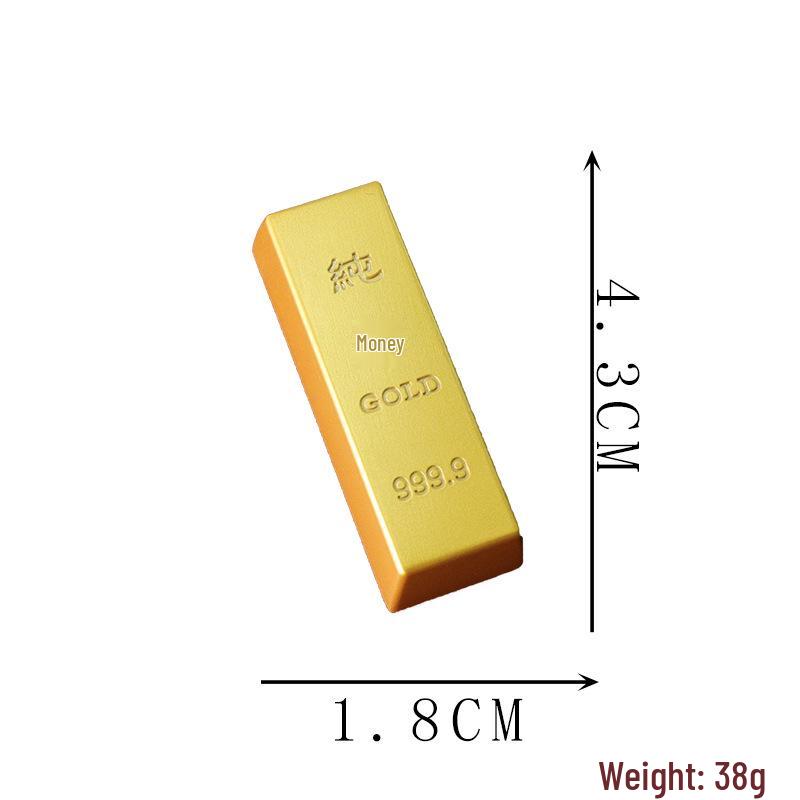 Brass Gold Bar Ornament: Solid Copper Gold Nugget - Trendy Chinese Style Desk Decor.
Brass Gold Bar Ornament: Solid Copper Gold Nugget - Trendy Chinese Style Desk Decor.