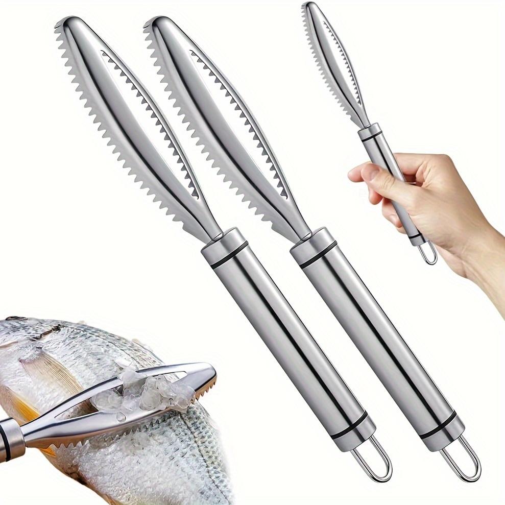 2-Pack Fish Scale Scraping Tool, New Multifunctional Stainless Steel Fish Scale Remover and Fish Cleaning Kit 2pcs
2-Pack Fish Scale Scraping Tool, New Multifunctional Stainless Steel Fish Scale Remover and Fish Cleaning Kit 2pcs