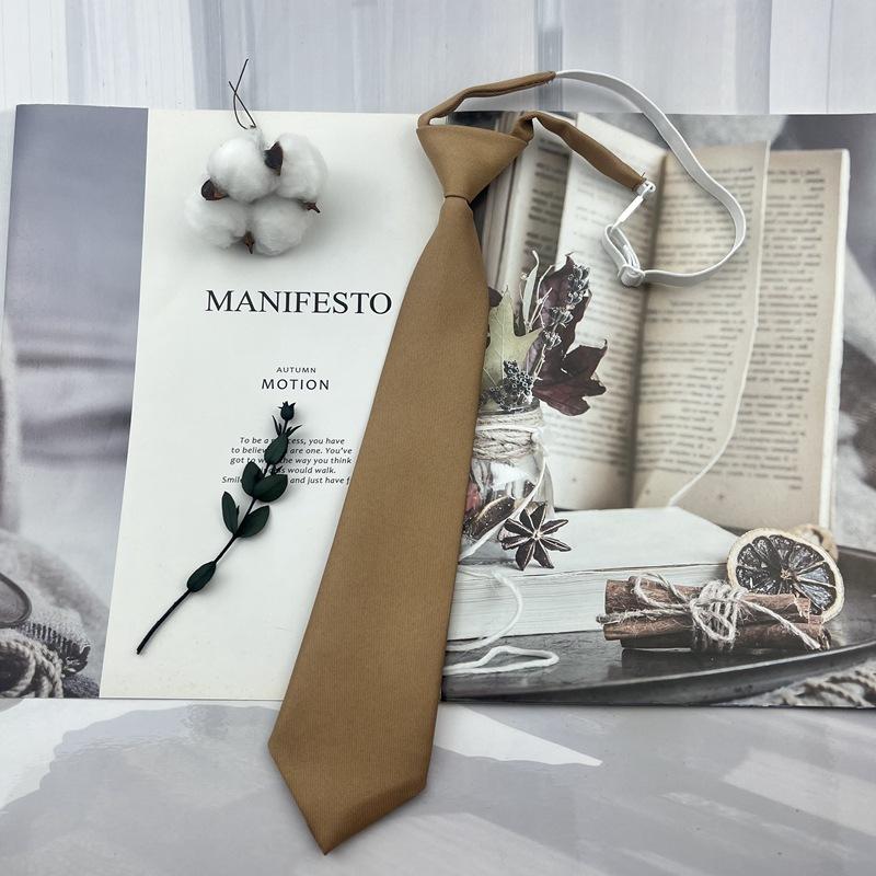 Trendy JK Ties College Student Shirt Suit Neckwear Solid Brown Neckties For Men Women Lazy-tie Bachelor s Uniform Short Neck Tie хакі
Trendy JK Ties College Student Shirt Suit Neckwear Solid Brown Neckties For Men Women Lazy-tie Bachelor s Uniform Short Neck Tie хакі