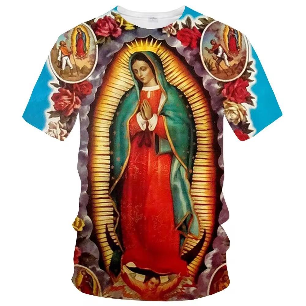 New Fashion Summer 3d Virgin Mary Tshirt Men and Women Wear Casual Short-sleeved T-shirt for Full Size XXS
New Fashion Summer 3d Virgin Mary Tshirt Men and Women Wear Casual Short-sleeved T-shirt for Full Size XXS