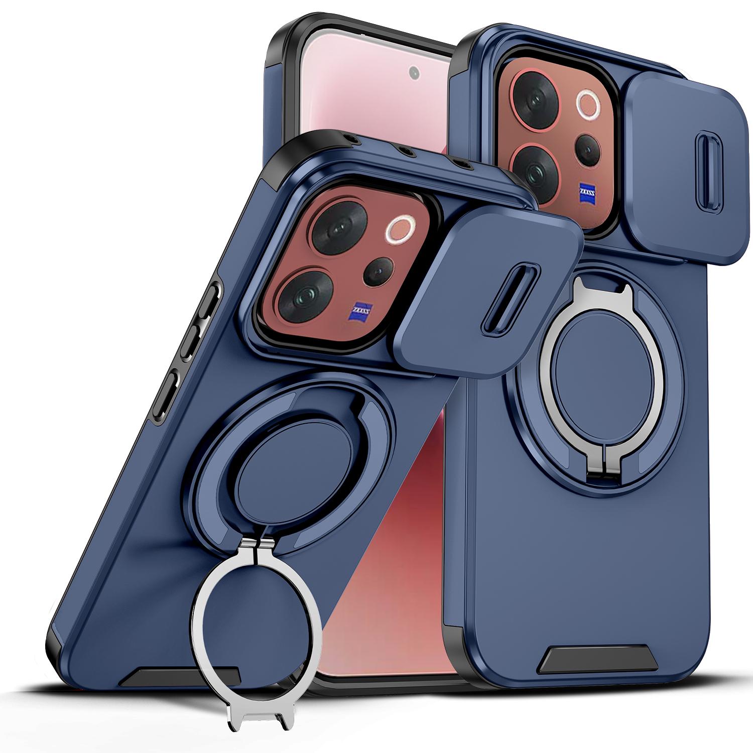 Magnetic Ring Stand Phone Case for VIVO Y05 V70 V60 Lite VIVO 300 Pro Slide Camera Lens Protection TPU Frame Hard Plastic Cover Vivo V70 синій
Magnetic Ring Stand Phone Case for VIVO Y05 V70 V60 Lite VIVO 300 Pro Slide Camera Lens Protection TPU Frame Hard Plastic Cover Vivo V70 синій