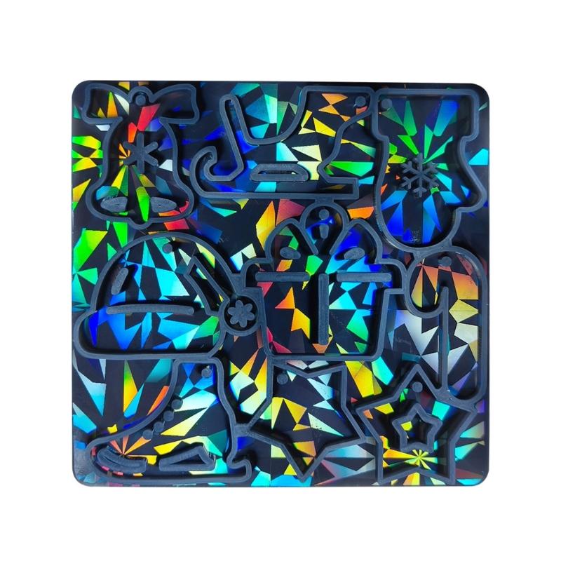 Durable Silicone Mold for Unique Christmas Tree Holographic Sled Skates Resin Molds Christmas Hat Charm Epoxy Molds чорний
Durable Silicone Mold for Unique Christmas Tree Holographic Sled Skates Resin Molds Christmas Hat Charm Epoxy Molds чорний