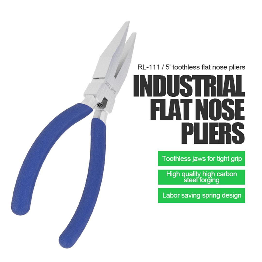 RELIFE RL-111 Industrial Toothless Flat-Nose Plier High Hardness Flat-Tips Plier for Bending and Straightening Wire As Shown A
RELIFE RL-111 Industrial Toothless Flat-Nose Plier High Hardness Flat-Tips Plier for Bending and Straightening Wire As Shown A