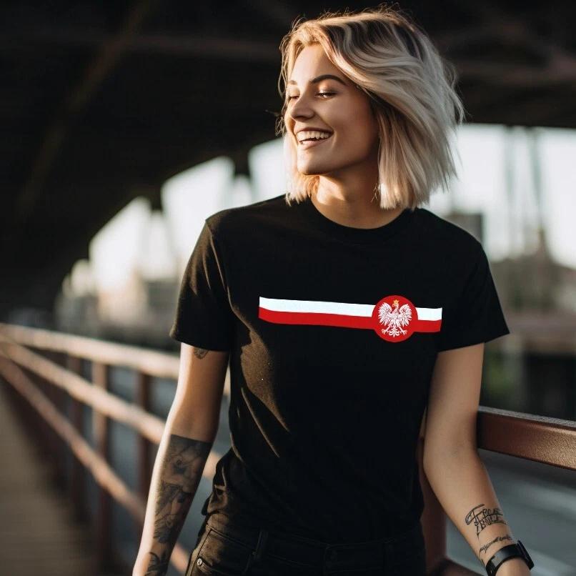 Ladies Polish Flag Poland Flag Eagle Motif Football Shirt Women- 4XL
Ladies Polish Flag Poland Flag Eagle Motif Football Shirt Women- 4XL