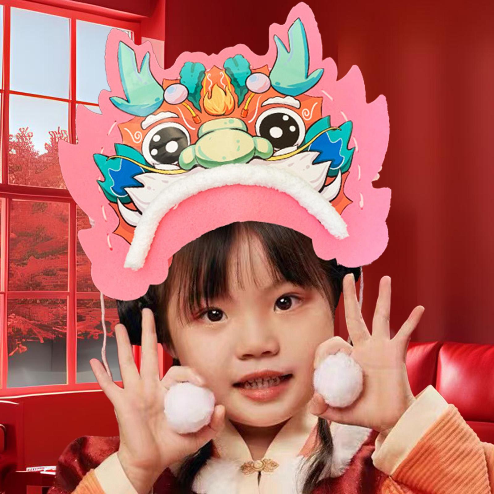 Chinese New Year Dragon Hat dimensional New Year Party Animal Hat Year of Dragon Cute Year of The Dragon DIY Hat Dragon Head Hat рожевий
Chinese New Year Dragon Hat dimensional New Year Party Animal Hat Year of Dragon Cute Year of The Dragon DIY Hat Dragon Head Hat рожевий