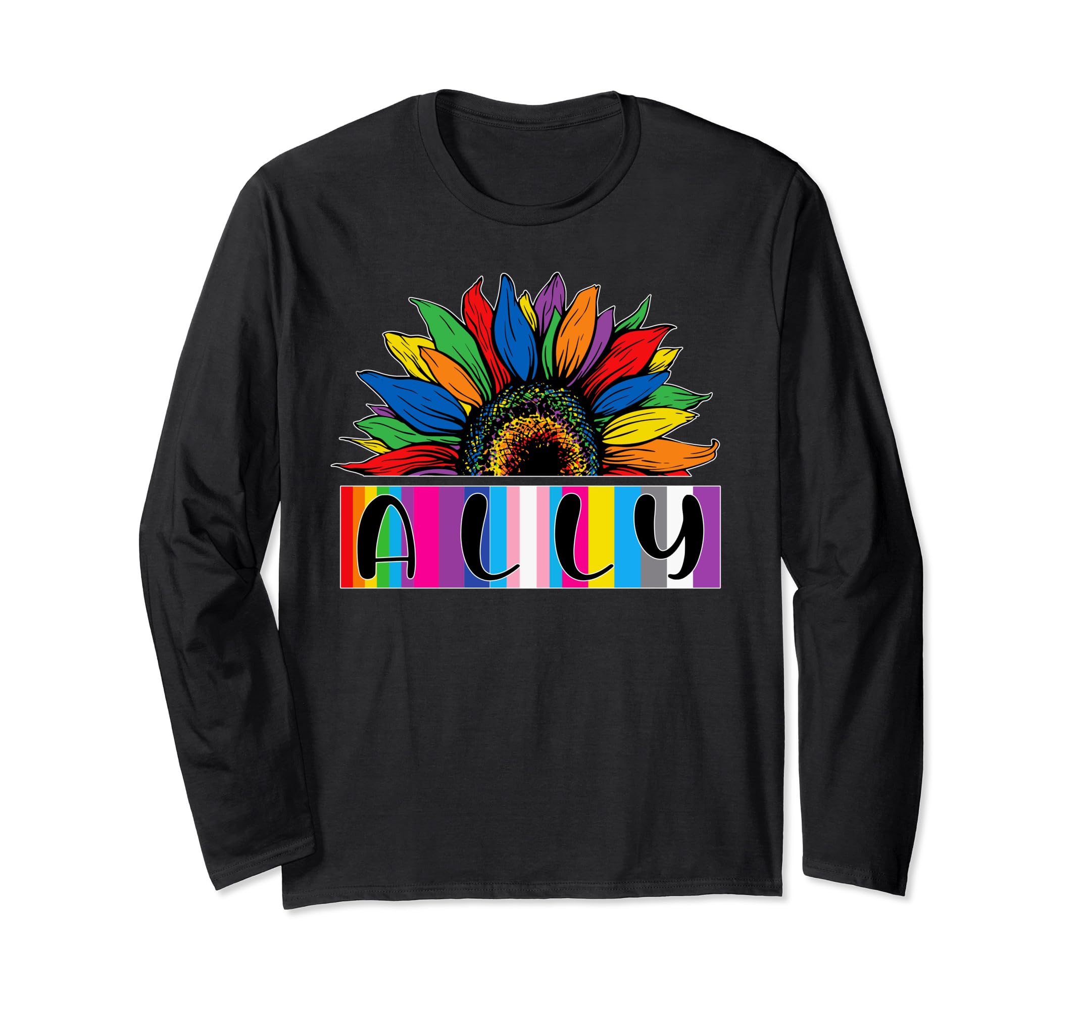 Ally Sunflower LGBT Best Friend Colorful Rainbow Pride Moon Long Sleeve T-Shirt чорний
Ally Sunflower LGBT Best Friend Colorful Rainbow Pride Moon Long Sleeve T-Shirt чорний