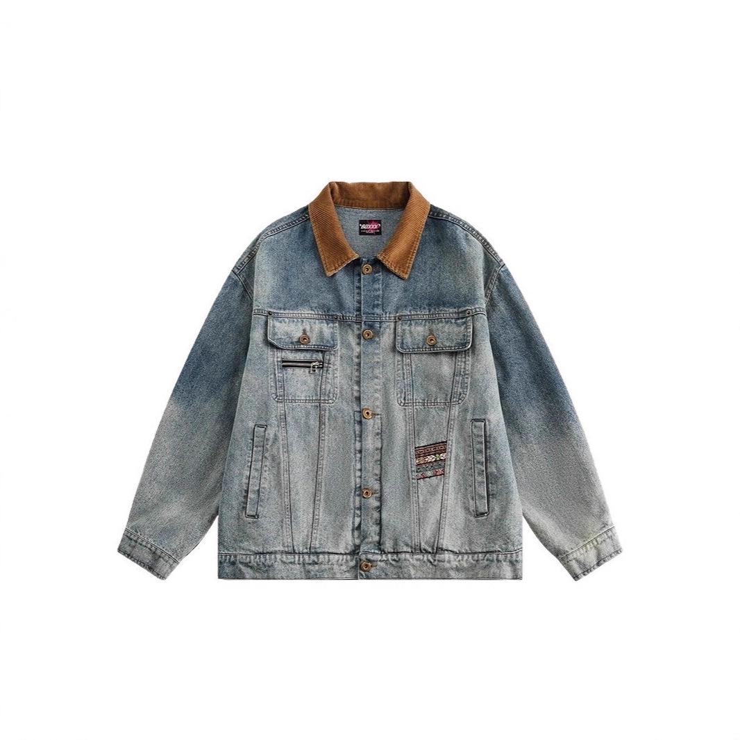 Unisex American Retro Color Block Denim Jacket - Casual, Loose, Trendy Outerwear in Denim Blue. Medium синій
Unisex American Retro Color Block Denim Jacket - Casual, Loose, Trendy Outerwear in Denim Blue. Medium синій