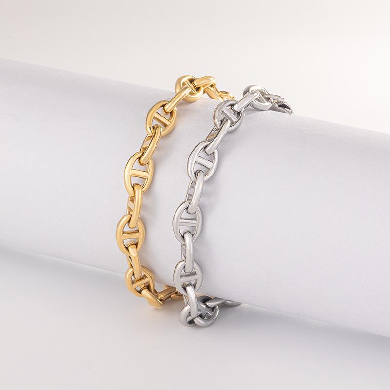 Personalized Multi-color Chain Oval Circle Mix and Match 8mm Titanium Steel Bracelet Women срібний
Personalized Multi-color Chain Oval Circle Mix and Match 8mm Titanium Steel Bracelet Women срібний