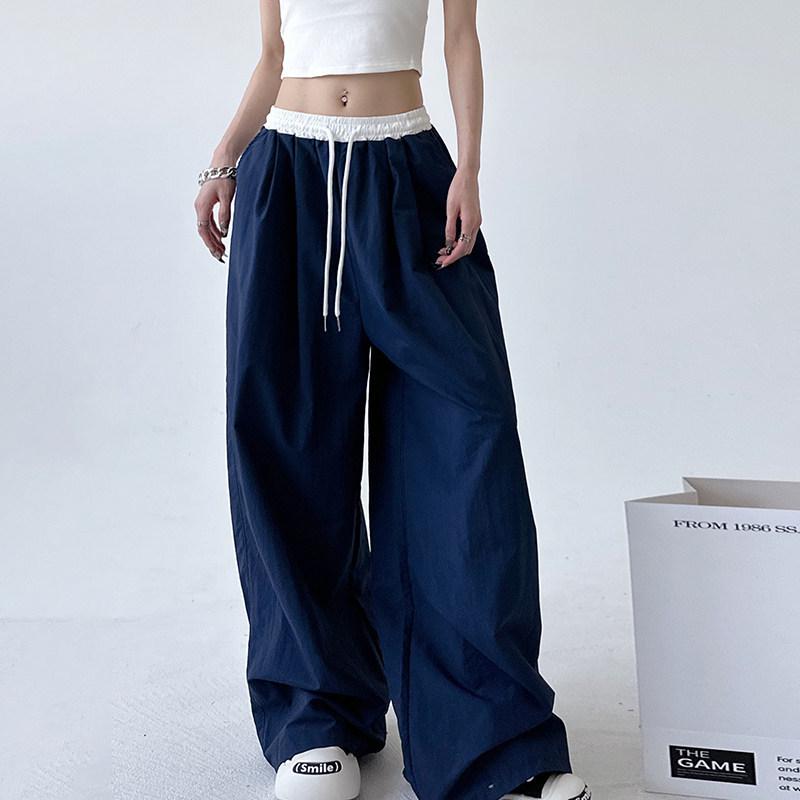 Spring 2026 Women s Retro Patchwork Color Block Wide-Leg High-Waist Pants Small синий
Spring 2026 Women s Retro Patchwork Color Block Wide-Leg High-Waist Pants Small синий
