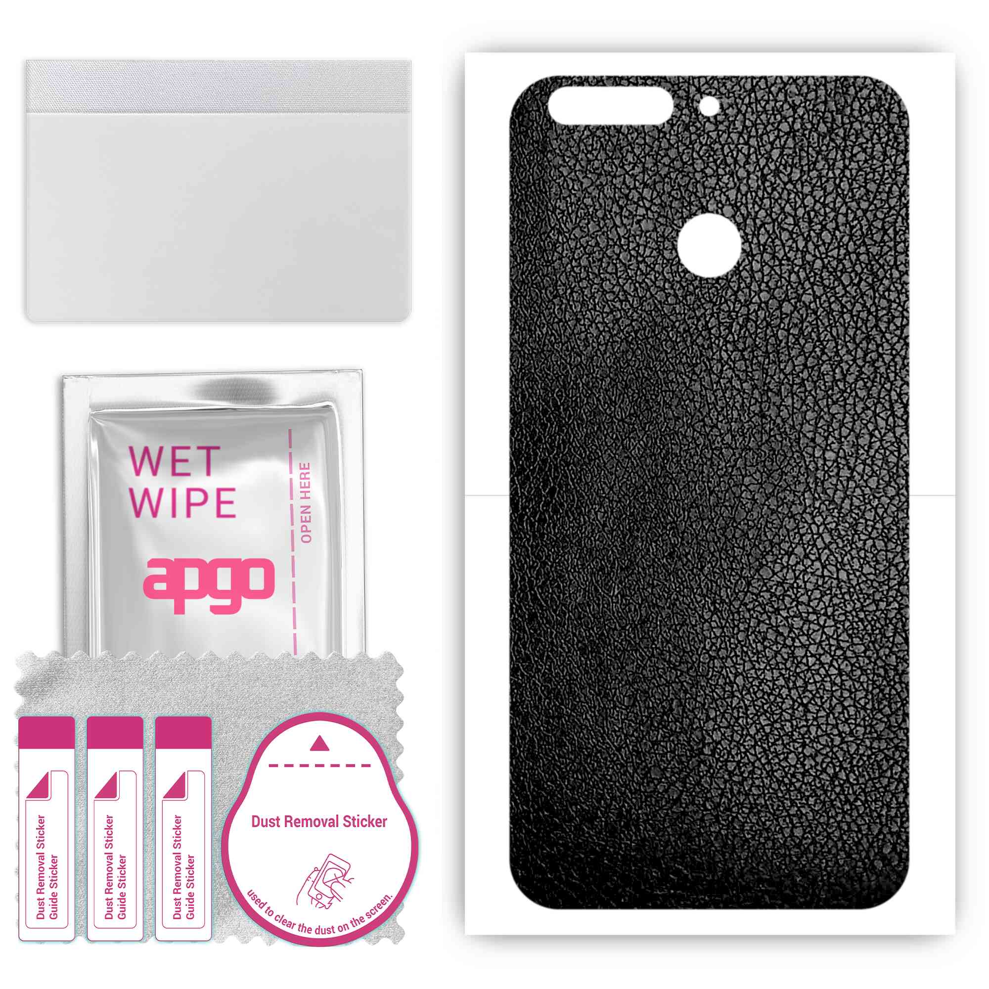 apgo Protective Skin Sticker for the back compatible with Honor 8 Pro Honor V9, Wrap Film, Foil, Vinyl - Pattern Black Leather
apgo Protective Skin Sticker for the back compatible with Honor 8 Pro Honor V9, Wrap Film, Foil, Vinyl - Pattern Black Leather