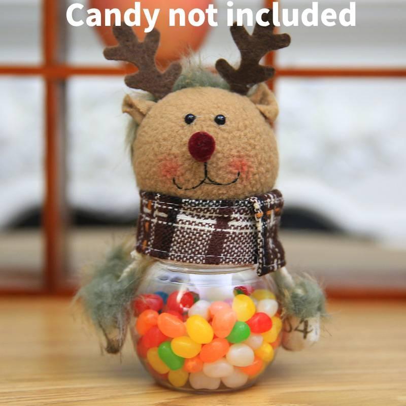 Рождественское украшение Санта Клаус Снеговик Лось Конфеты Подарочная коробка Мультяшная банка для печенья Elk