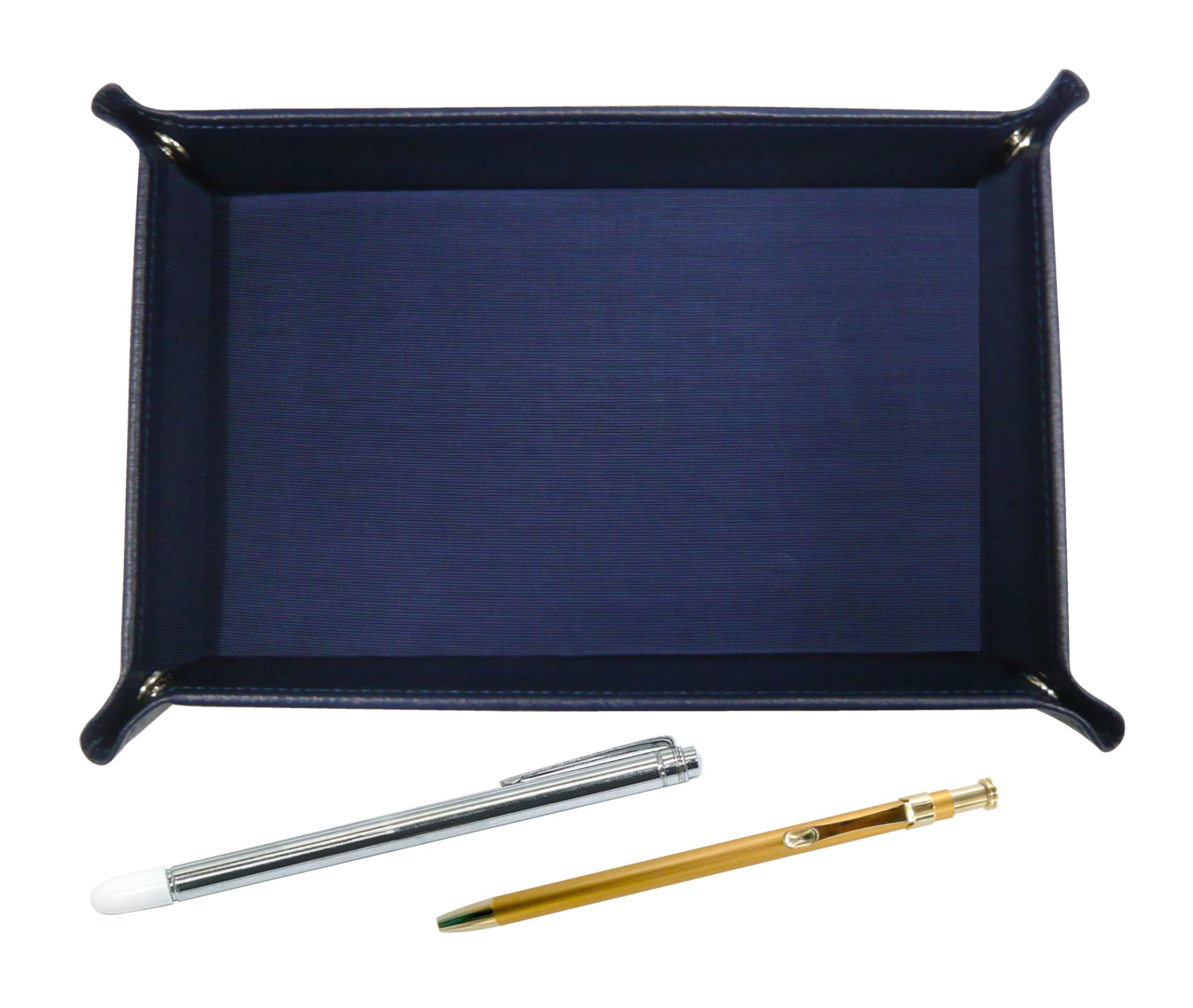 Japanese grained cowhide pen tray blue metal indicator stick and slim 60 ballpoint pen gold set TRAL-701S-SV60KBP
Japanese grained cowhide pen tray blue metal indicator stick and slim 60 ballpoint pen gold set TRAL-701S-SV60KBP
