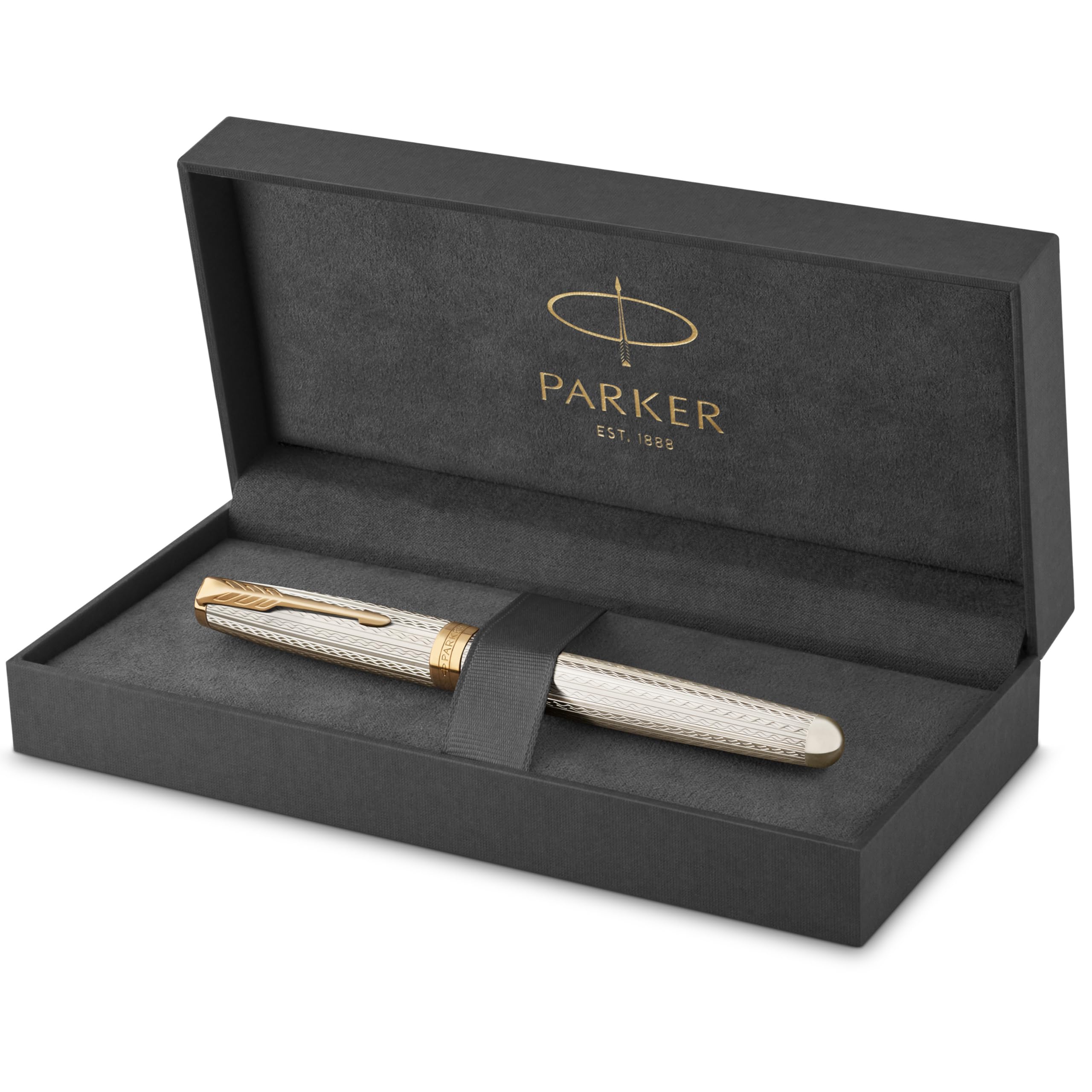 PARKER Sonnet Premium Silver Mistral GT Перова ручка Fine 18K Золото Подарункова Офіційний Номер продукту 2119792 Ручка, Перо, Перо, В упаковці, Імпортований,
PARKER Sonnet Premium Silver Mistral GT Перова ручка Fine 18K Золото Подарункова Офіційний Номер продукту 2119792 Ручка, Перо, Перо, В упаковці, Імпортований,