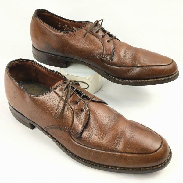 60s-70s Vintage Irish Made 4-Eyelet U-Tip Shoes Felt Lining Brown Size 10B/26.5-27.5
60s-70s Vintage Irish Made 4-Eyelet U-Tip Shoes Felt Lining Brown Size 10B/26.5-27.5