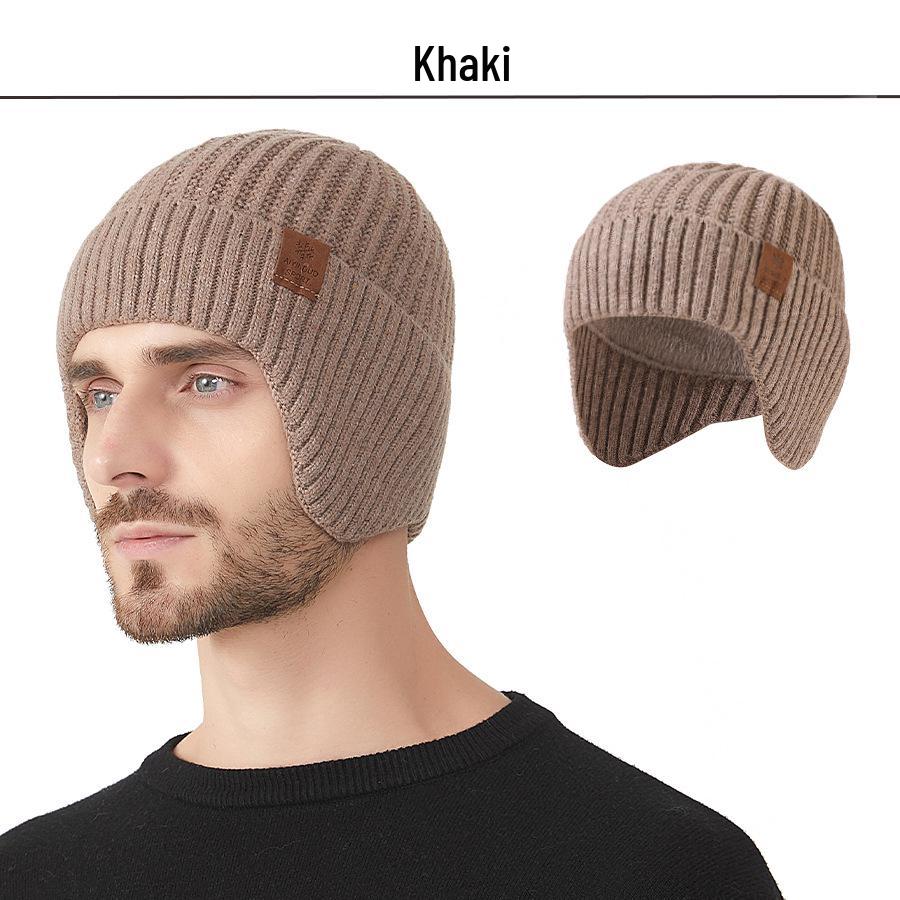 Men s Wool Knit Hat with Velvet Ear Protection for Large Head Circumference, European and American Style M (56-58cm) хаки
Men s Wool Knit Hat with Velvet Ear Protection for Large Head Circumference, European and American Style M (56-58cm) хаки