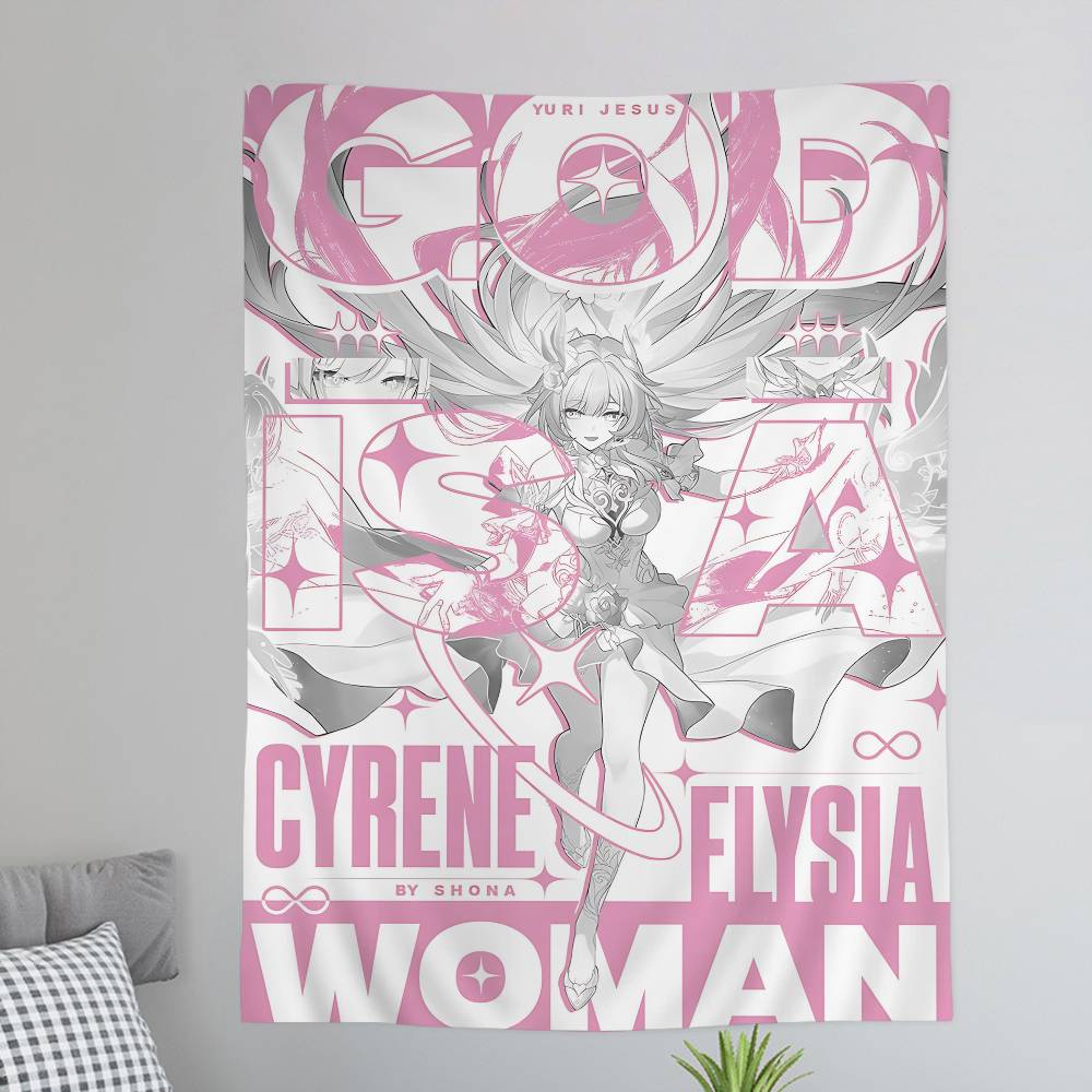 Популярна гра Cyrene Honkai Star Rail Мультяшна гобеленова настінна прикраса Побутова прикраса для дому 50x70 cm
Популярна гра Cyrene Honkai Star Rail Мультяшна гобеленова настінна прикраса Побутова прикраса для дому 50x70 cm