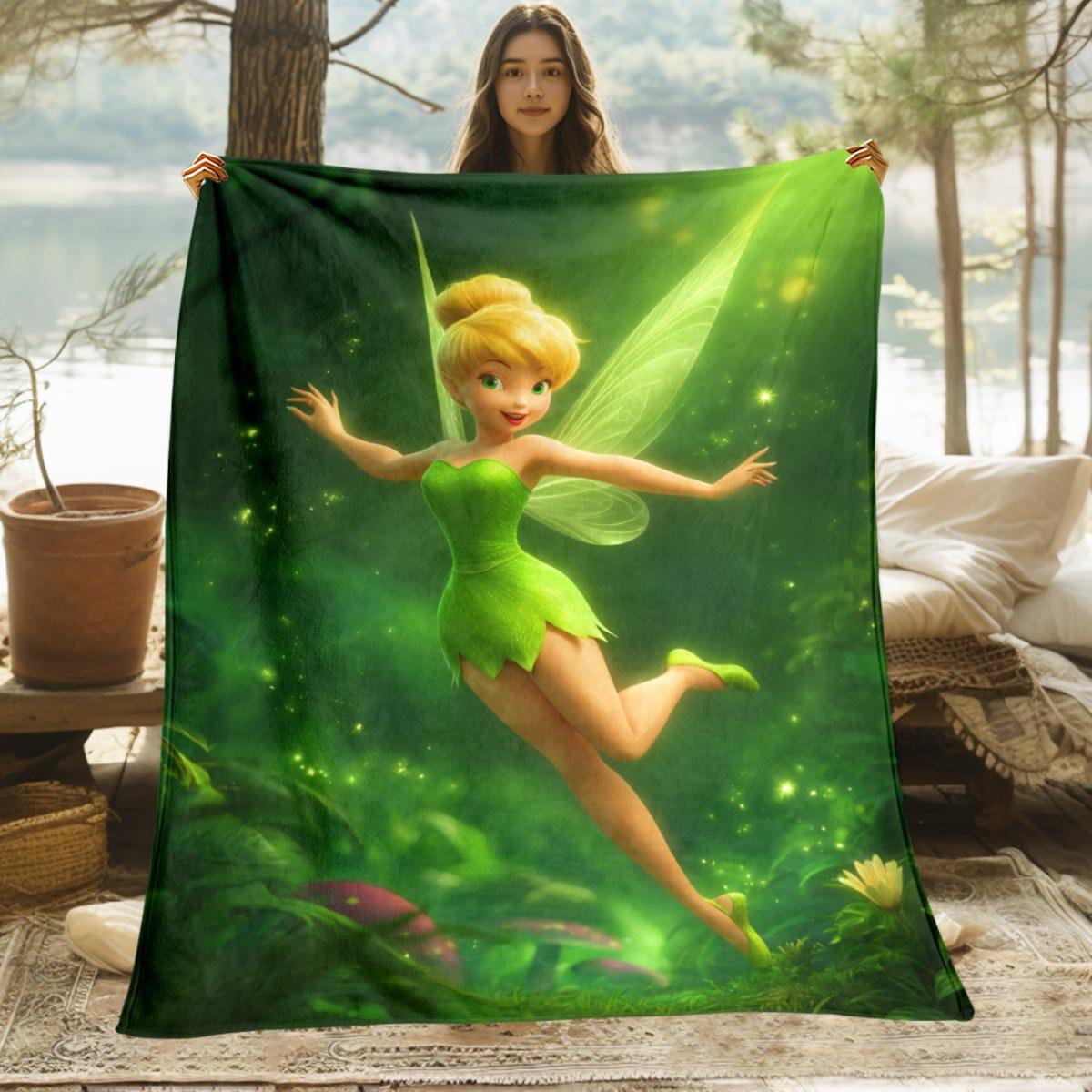 1pc Disney Magical Tinker Bell-Inspired Blanket - Soft Flannel 2D Print, Ideal for Cozy Home Decor & Camping, All-Season Gift fo 100X150cm
1pc Disney Magical Tinker Bell-Inspired Blanket - Soft Flannel 2D Print, Ideal for Cozy Home Decor & Camping, All-Season Gift fo 100X150cm