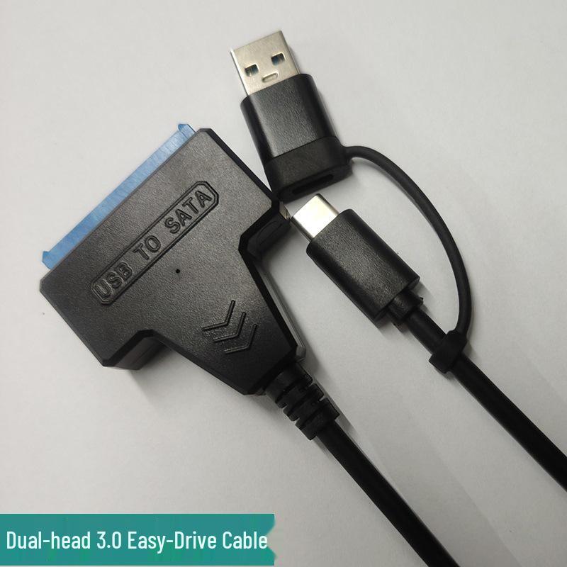 USB 3.0 Dual-Head to SATA Adapter Cable for 2.5/3.5 Inch Hard Drives
USB 3.0 Dual-Head to SATA Adapter Cable for 2.5/3.5 Inch Hard Drives