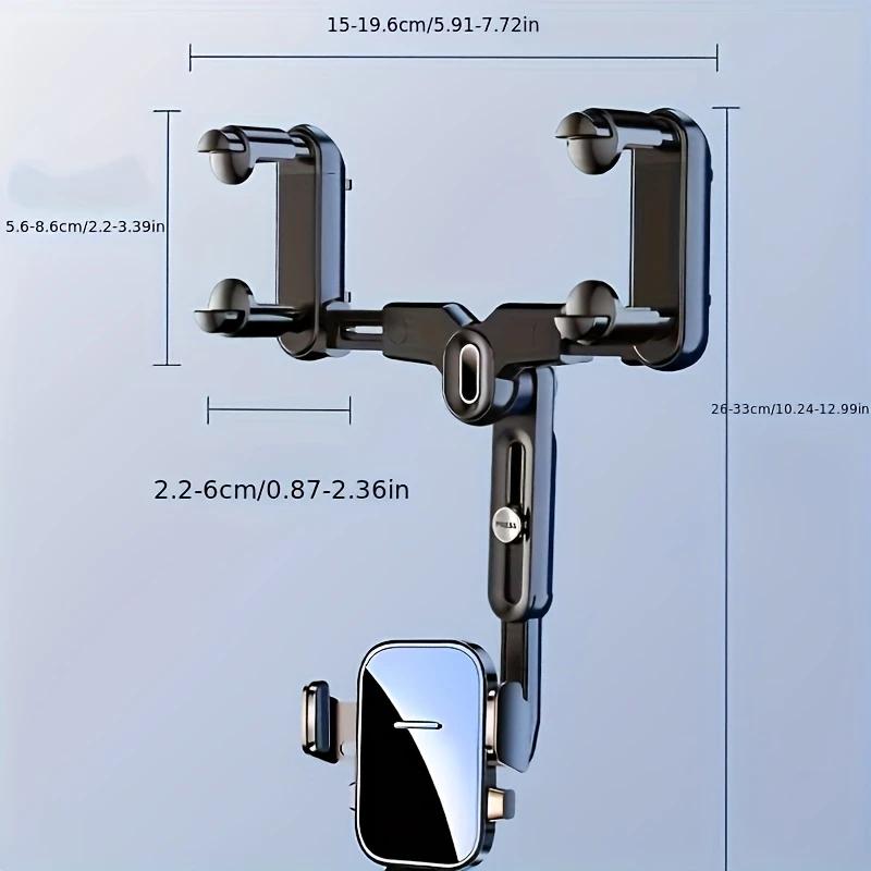 360° Car Rearview Mirror Mobile Phone Holder For Car Rotation & Adjustable Telescopic Multifunctional Phone Car Bracket Stands
360° Car Rearview Mirror Mobile Phone Holder For Car Rotation & Adjustable Telescopic Multifunctional Phone Car Bracket Stands