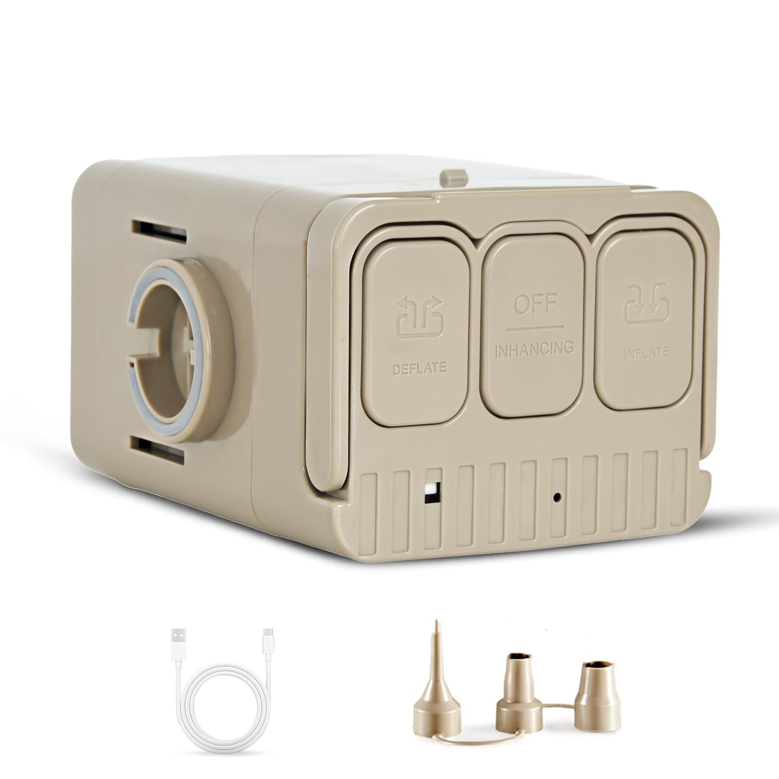 Original Portable Air Pump Electric Air Pump 2000mAh Battery USB Rechargeable automatic Can be used times 3 types of adapters included Compatible with
Original Portable Air Pump Electric Air Pump 2000mAh Battery USB Rechargeable automatic Can be used times 3 types of adapters included Compatible with