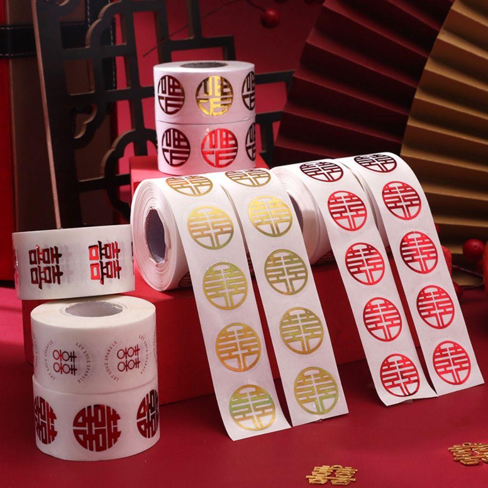 500pcs Handmade Chinese Wedding Stickers 2.5cm Wrapping Sealing Stickers Spring Festival Red-Style 1
500pcs Handmade Chinese Wedding Stickers 2.5cm Wrapping Sealing Stickers Spring Festival Red-Style 1