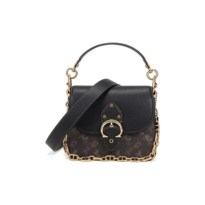 Coach Beat 18 Horse And Carriage Pattern Printed Chain Coated Canvas Leather Square Handbag Women handbag Truffle-Black 4603-B4SI1 Basic Set (Bag+Dust Bag)
Coach Beat 18 Horse And Carriage Pattern Printed Chain Coated Canvas Leather Square Handbag Women handbag Truffle-Black 4603-B4SI1 Basic Set (Bag+Dust Bag)