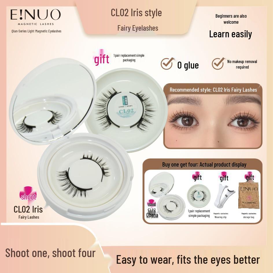 Magnetic False Eyelashes - Little Devil Natural Style (One Pair, No Glue Needed)
Magnetic False Eyelashes - Little Devil Natural Style (One Pair, No Glue Needed)