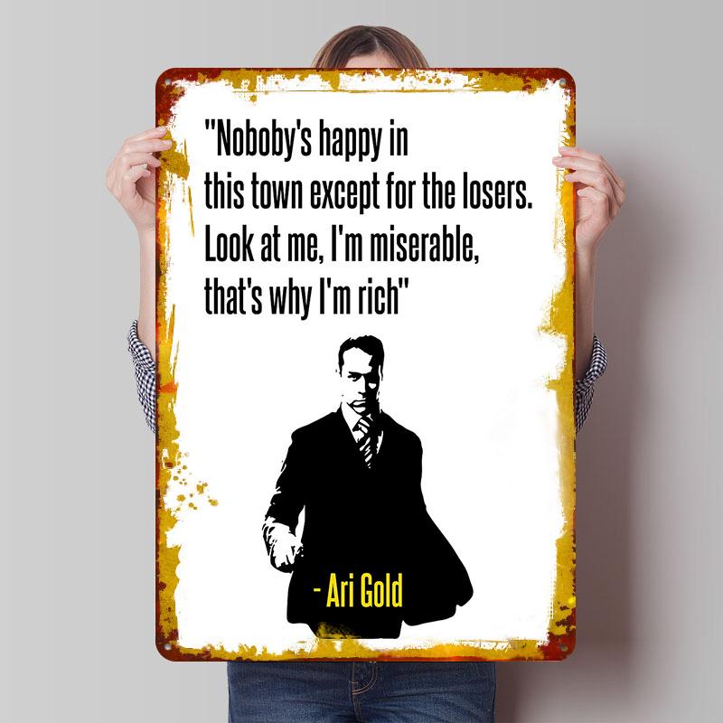 Ari Gold Quote Print Tin Plaque Poster Customized Wall Art Retro Vintage Metal Signs for Man Cave Office Decor Gamer Decoration 7.9x11.8In(20x30cm)
Ari Gold Quote Print Tin Plaque Poster Customized Wall Art Retro Vintage Metal Signs for Man Cave Office Decor Gamer Decoration 7.9x11.8In(20x30cm)