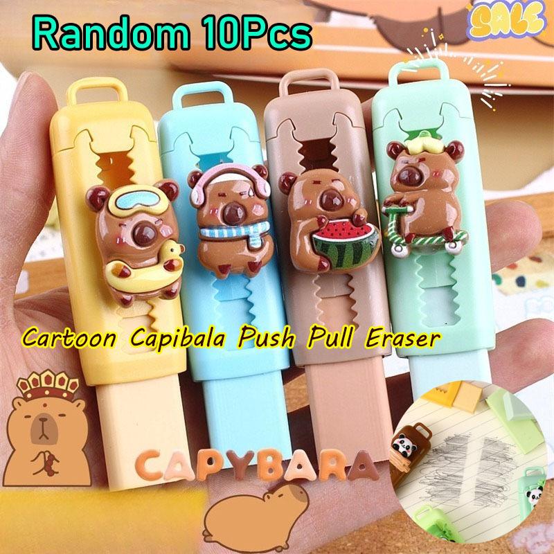 10Pcs Cute Capybara Erasers Cartoon Design Eraser Retractable for Drawing Exams Students Office Supplies School Stationery Random style 10Pcs
10Pcs Cute Capybara Erasers Cartoon Design Eraser Retractable for Drawing Exams Students Office Supplies School Stationery Random style 10Pcs