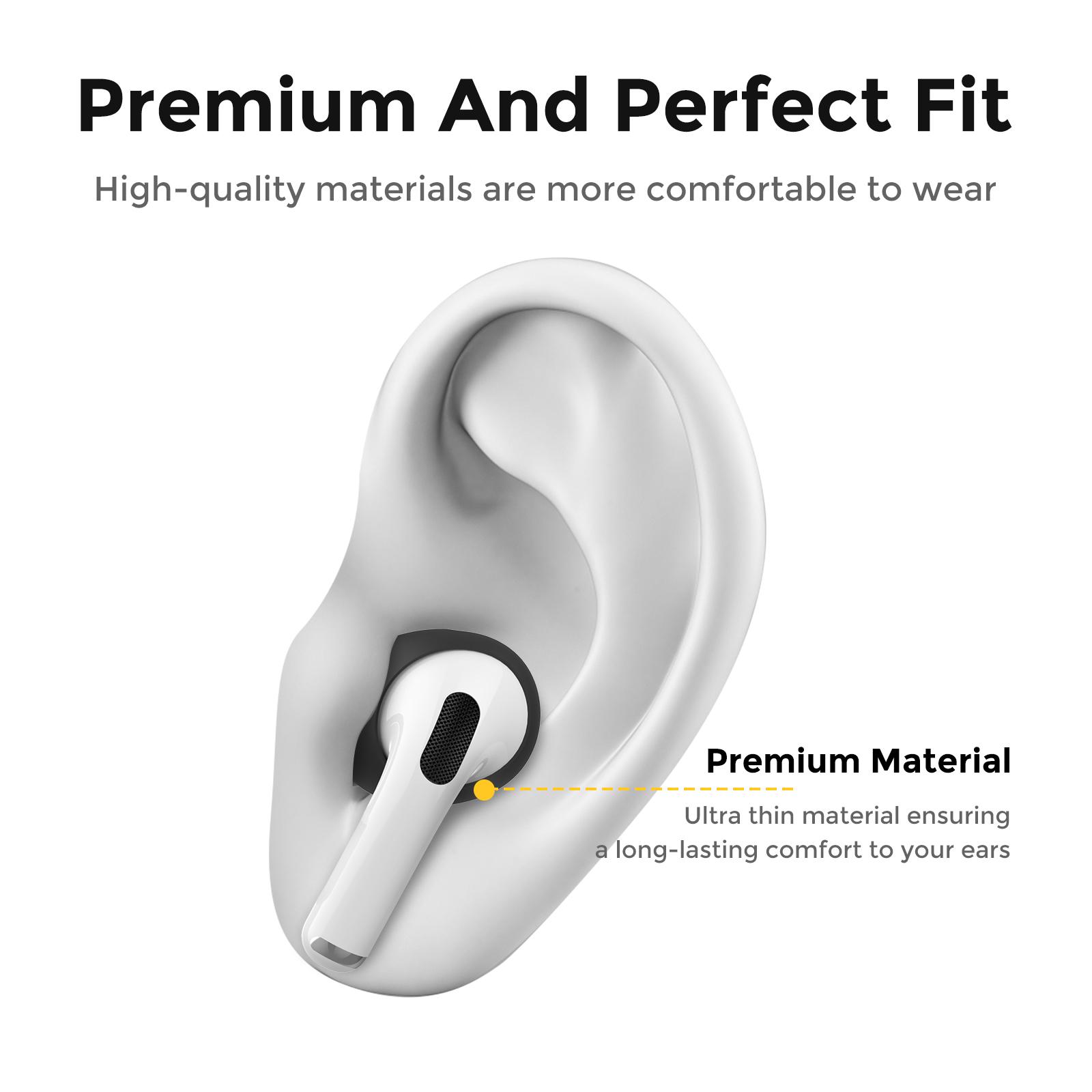 AHASTYLE PT76-PRO2 Ultra-Thin Ear Cover for AirPods Pro 2 Silicone Slim Ear Hooks 3 Pairs Lightweight Ear Tips Black
AHASTYLE PT76-PRO2 Ultra-Thin Ear Cover for AirPods Pro 2 Silicone Slim Ear Hooks 3 Pairs Lightweight Ear Tips Black