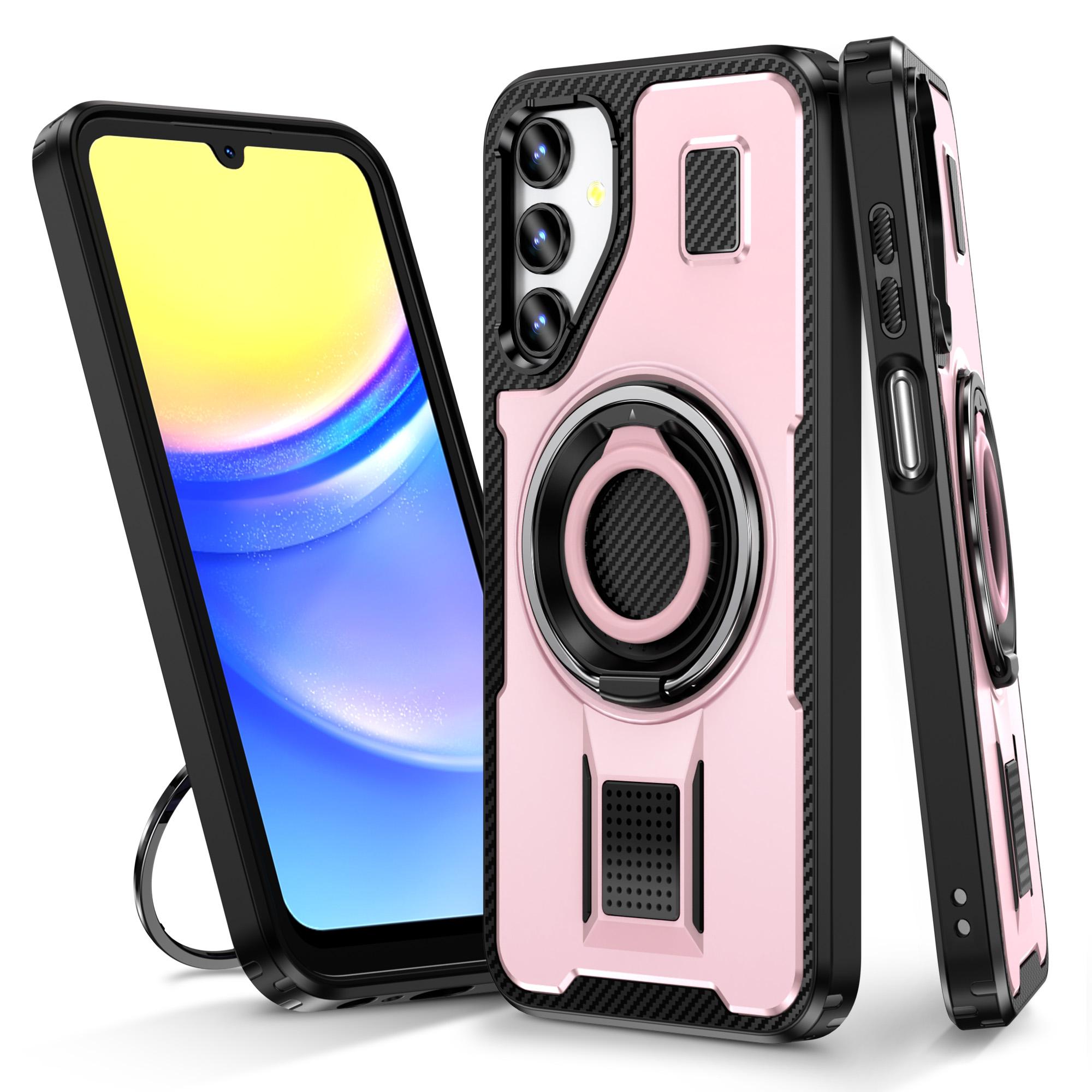 For Samsung Galaxy A14 4G/5G Case TPU+PC Kickstand Phone Cover with Silicone Finger Strap Rose Gold
For Samsung Galaxy A14 4G/5G Case TPU+PC Kickstand Phone Cover with Silicone Finger Strap Rose Gold