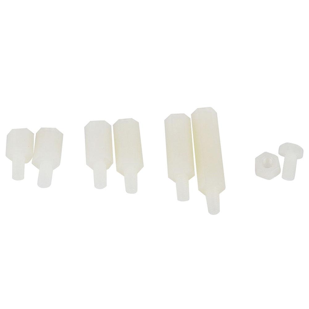 180pcs box M3 Nylon Screw Nut Male Female Standoff Combination Assortment Kit(White )
180pcs box M3 Nylon Screw Nut Male Female Standoff Combination Assortment Kit(White )