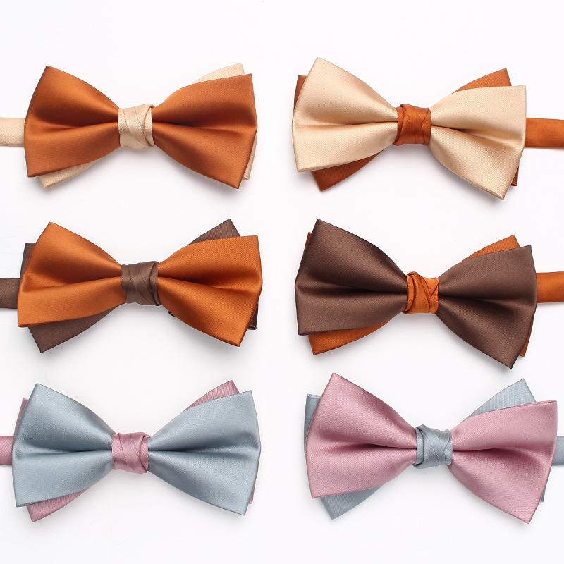 Solid Color Matching Double-Layer Bow Tie Men S Business British Style Suit Accessories Wedding Bow Tie
Solid Color Matching Double-Layer Bow Tie Men S Business British Style Suit Accessories Wedding Bow Tie