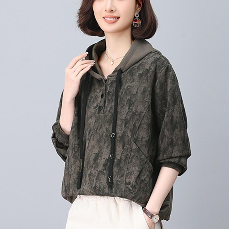 Women s Retro Patchwork Floral Hoodie - Spring/Autumn 2025 Fashion for Middle-Aged Moms M (up to 60 kg)
Women s Retro Patchwork Floral Hoodie - Spring/Autumn 2025 Fashion for Middle-Aged Moms M (up to 60 kg)